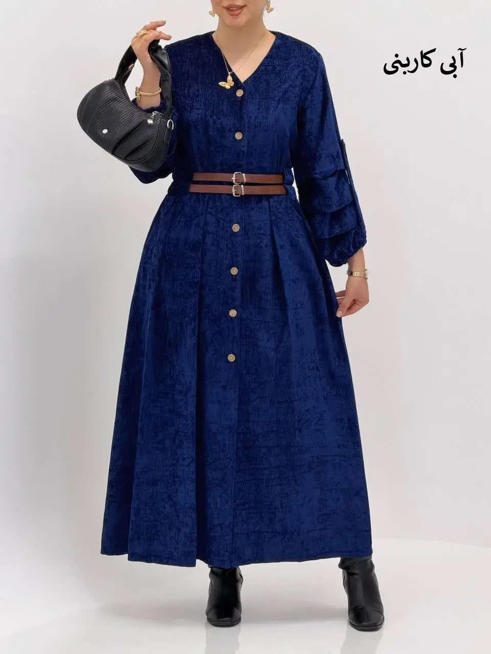 3760-پیراهن مخمل پریناز